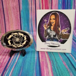 Cancer on Red Epoxy Belt Buckle